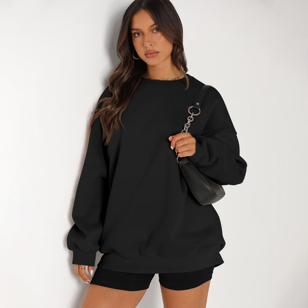 Oversized Sweatshirts for Women Crewneck Y2K Hoodies Sweaters Casual Tops Comfy Fall Fashion Pullover Outfits Winter Clothes