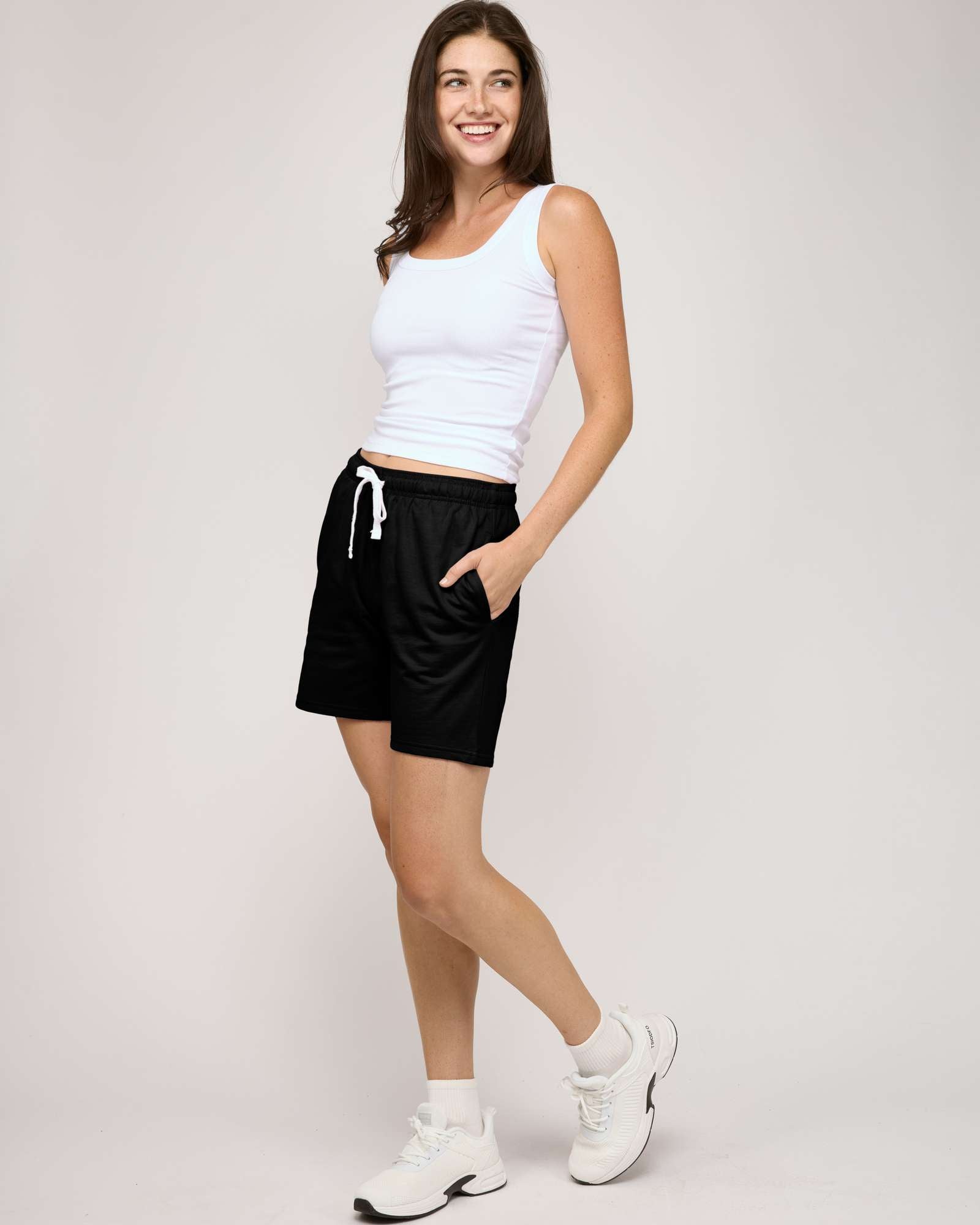 3 Pack:Women'S Fleece Casual Sweat Shorts - Athletic, Running, Yoga, Lounge Shorts with Pockets (Plus Size)