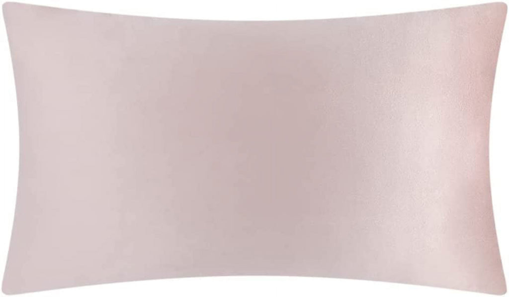 3D Rectangle Velvet Rose Throw Pillow Covers for Modern Decoration and Gift 12 X 20 Inch Rose Gold