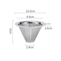 Reusable Coffee Filter Holder Versatile Double Layer Stainless Steel Coffee Tea Strainer Coffee Accessories Coffee Making Tool