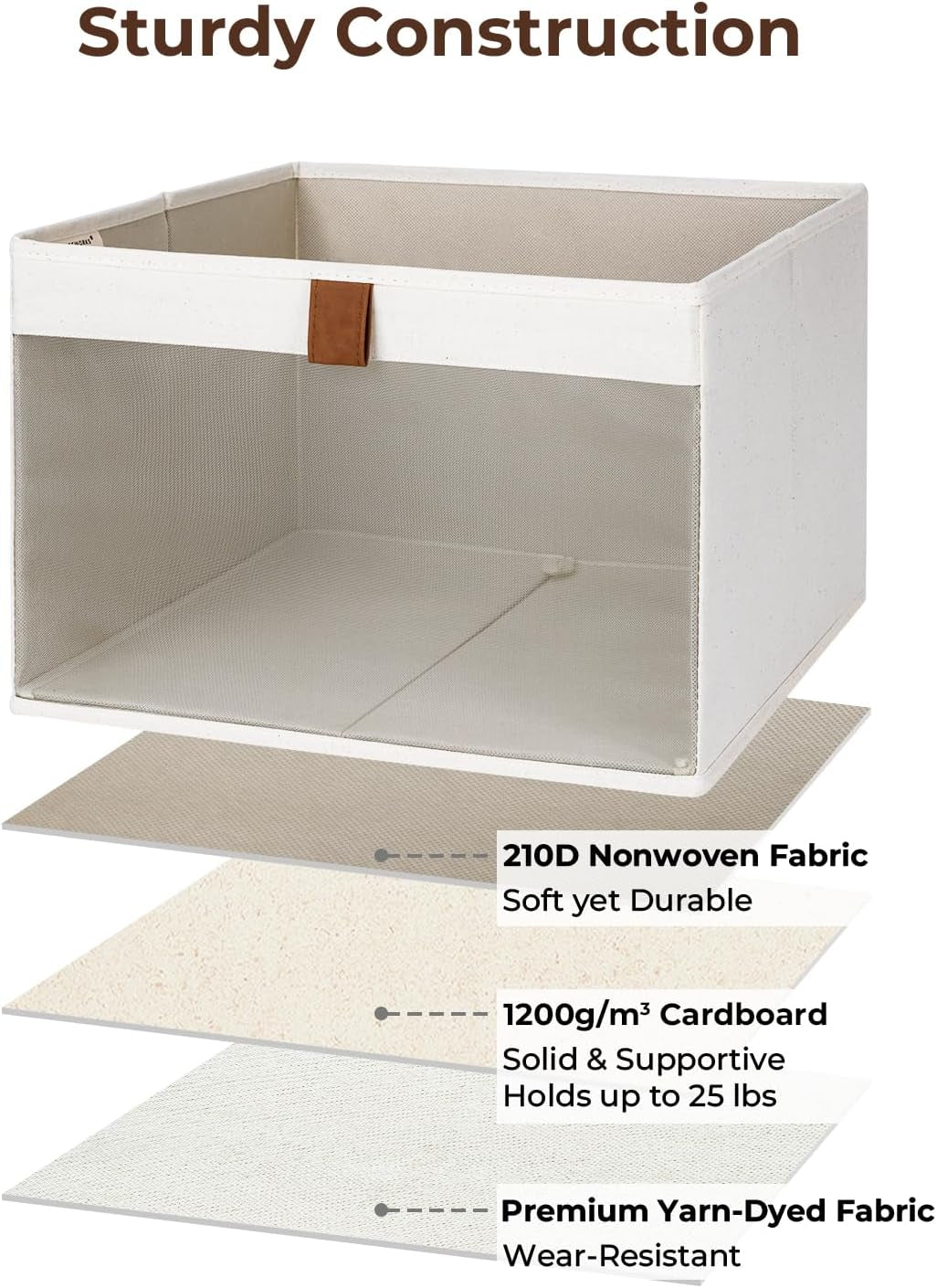 Fabric Storage Bins with Closet Storage Bins