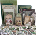 Vintage Scrapbooking Supplies Kit, 185Pcs Junk Journal Kit with Scrapbook Paper Sticker Aesthetic Notebook Scrapbook Kit, Art Craft DIY Gift for Adult Women