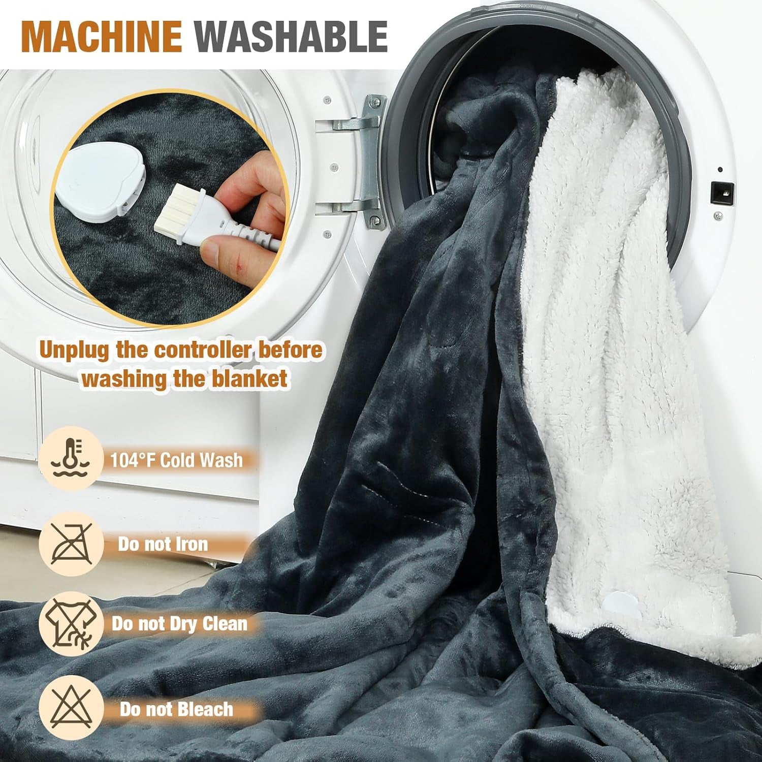 Wearable Heated Blankets, Electric Snuggle Blanket Heated Robe | with Foot Pockets, Sleeves, Hood, Waist Belt, 50"X70" Wearable Electric Heating Throw Blanket, 9 Heat Settings, 4 Timers
