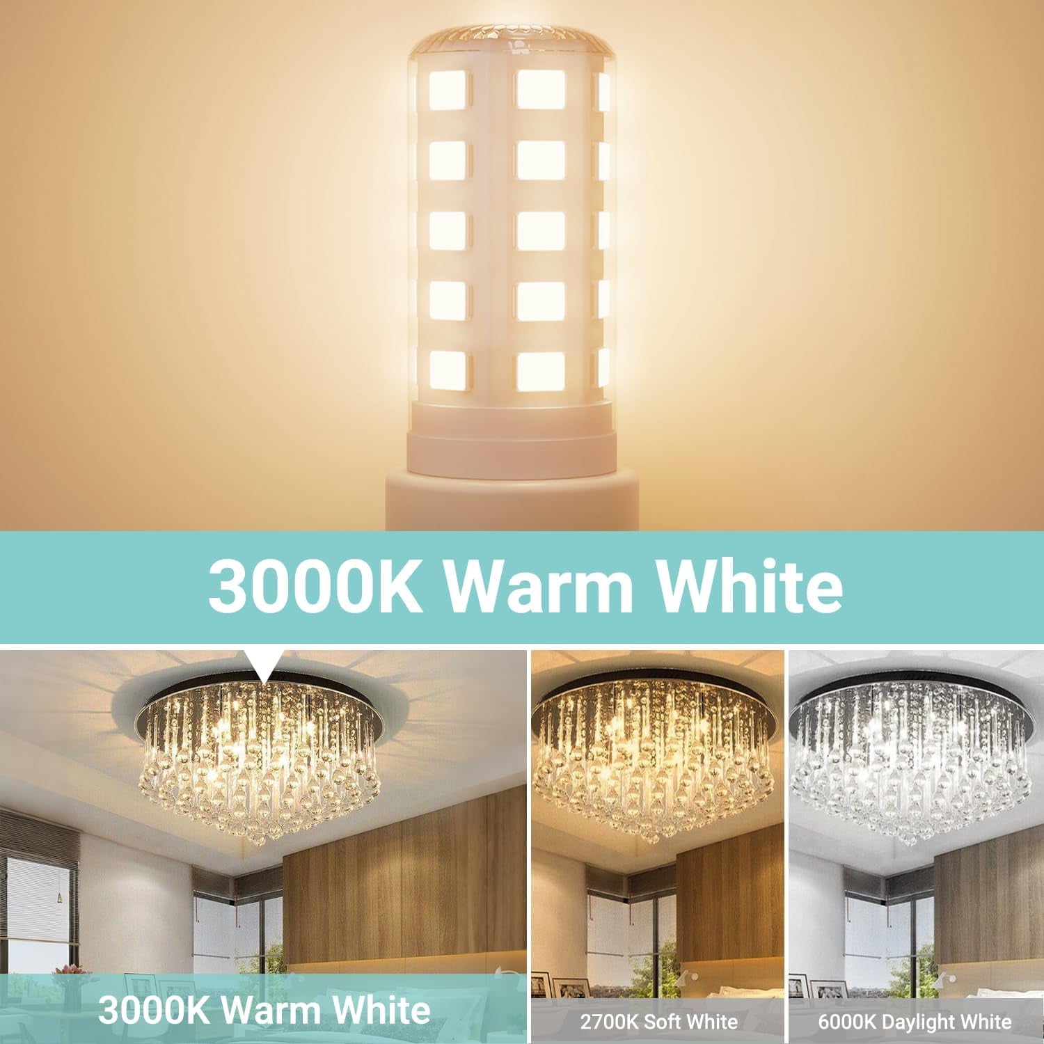 20 Pack G9 LED Bulb 4W, 40 Watt Equivalent Halogen, 3000K Warm White Chandelier Light Bulbs, T4 G9 Bi-Pin Base for Crystal Chandelier Home Lighting, 360 Degree Angle, 120V,Non-Dimmable