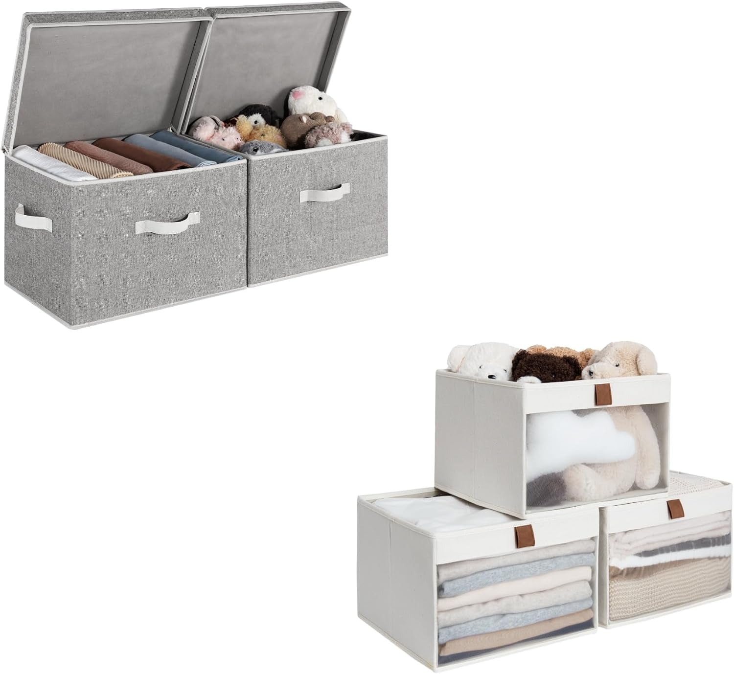 Fabric Storage Bins with Closet Storage Bins