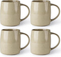 Large Coffee Mugs Set of 4, 18Oz Handmade Ceramic Coffee Mugs Set with Gradient Color for Latte/Tea/Beer/Hot Cocoa, Dishwasher & Microwave Safe, Cappuccino
