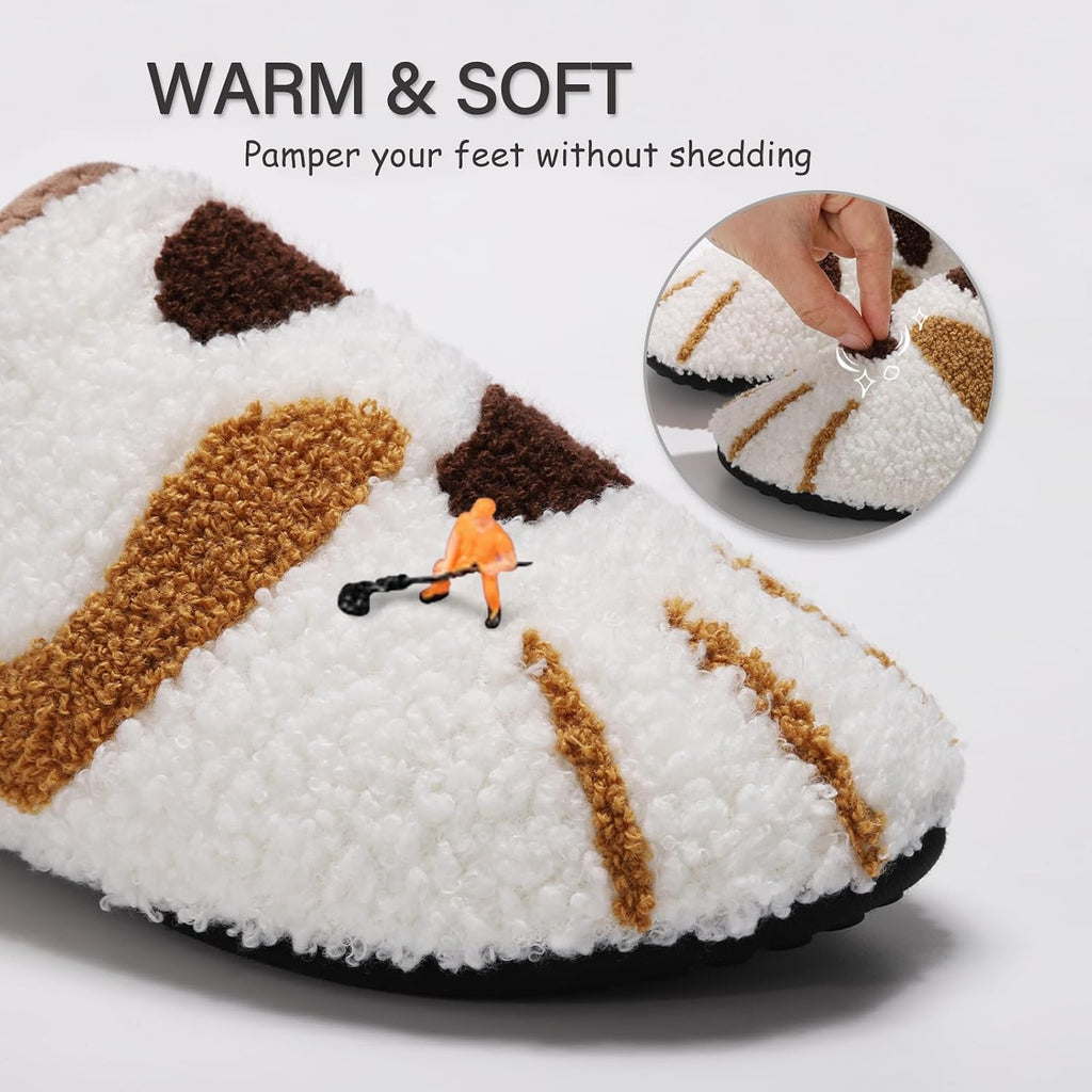 House Slippers for Women Men Indoor Barefoot House Shoes Soft Socks | Furry Slip on Cozy Comfy Flexible Machine Washable Home Bedroom Travel Hospital Yoga Gifts for Mom Grandma