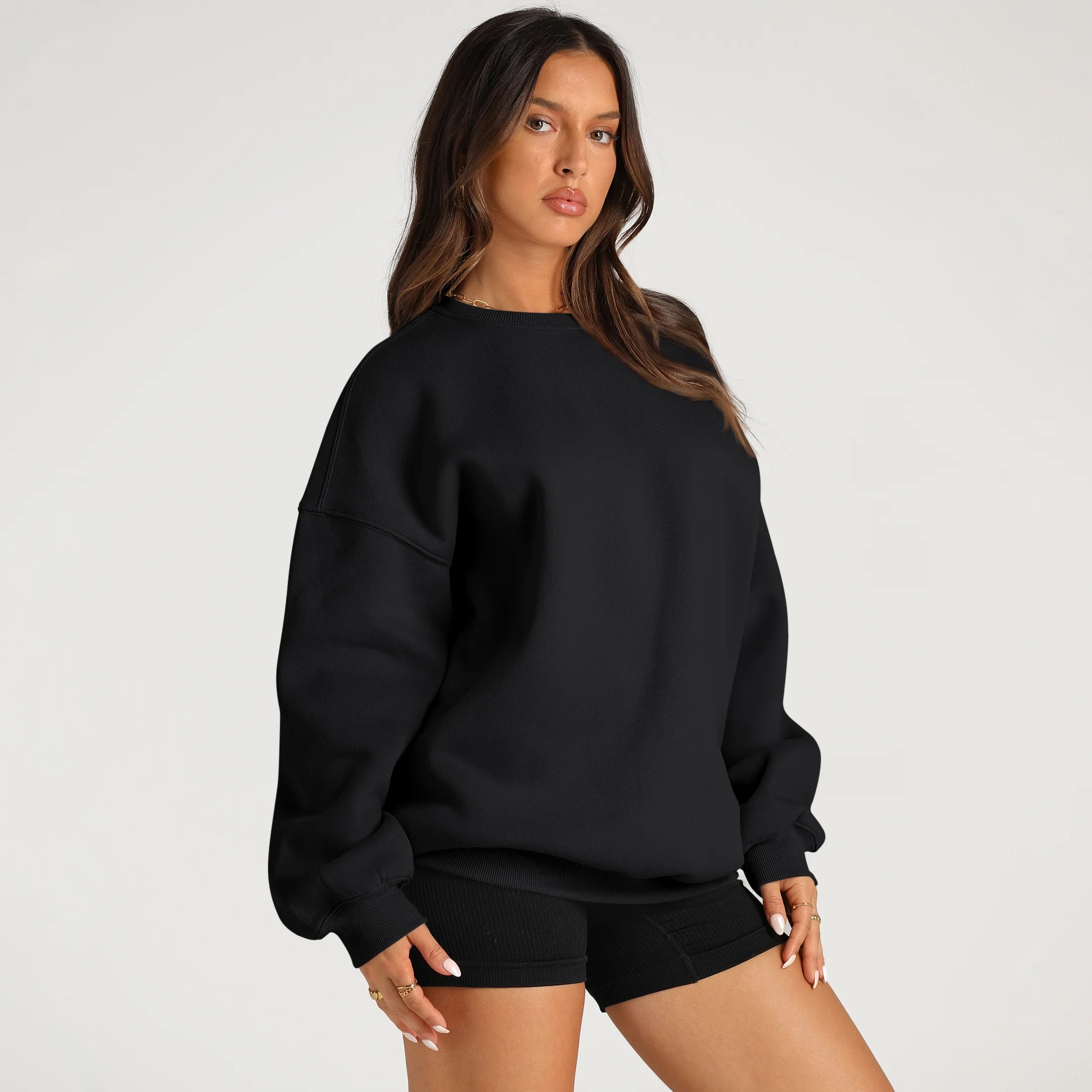 Oversized Sweatshirts for Women Crewneck Y2K Hoodies Sweaters Casual Tops Comfy Fall Fashion Pullover Outfits Winter Clothes