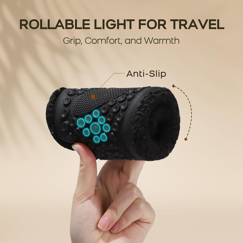 House Slippers for Women Men Indoor Barefoot Slippers Socks Slip on House Shoes Cozy Comfy Slippers for Home Bedroom Travel Yoga