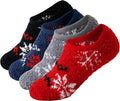 Cozy Winter Fuzzy Women Socks Grip Slippers Fluffy House Non Skid Microfiber Socks