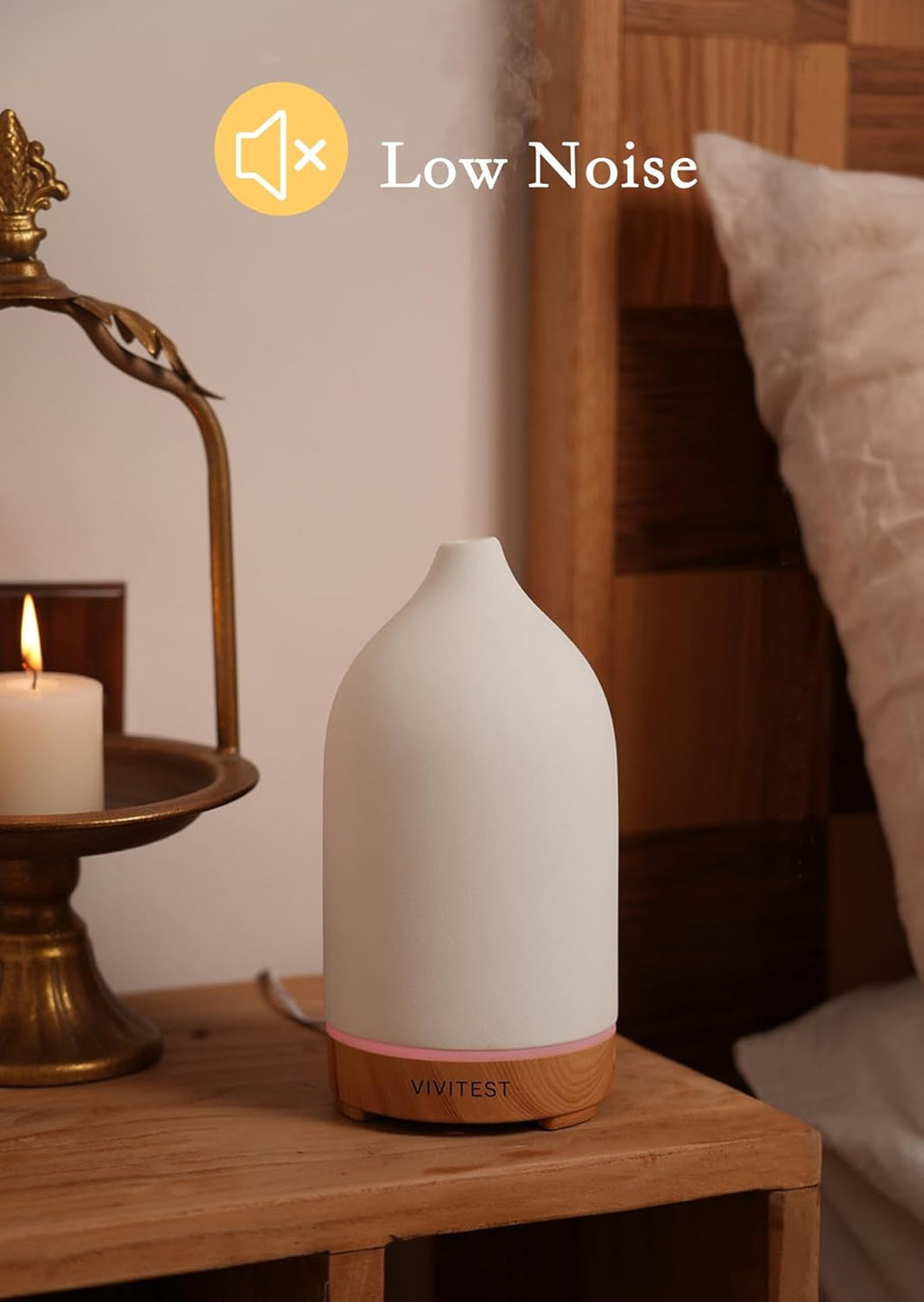 Stone Diffuser,200Ml Diffusers for Home,Ultrasonic Aromatherapy Essential Oil Diffuser