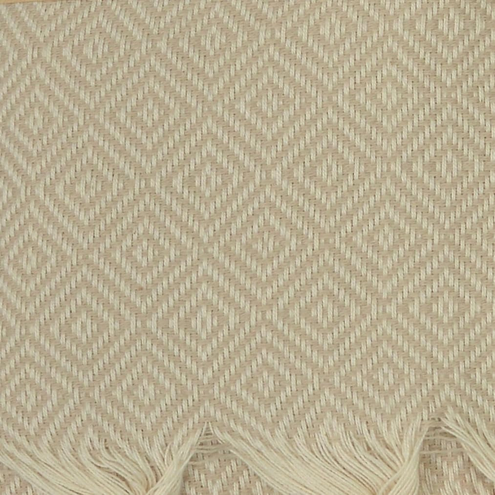 100% Cotton Hierapolis XL Throw Blanket for Couch - 100% Cotton Lightweight Durable Throw Blanket, Big Blanket for Sensitive Skin, Decorative and Versatile - 60X95 Inches, Beige