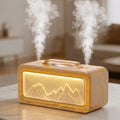 Essential Oil Diffuser 600ML Air Scent Aromatherapy Oil Diffuser and Humidifier for Large Room,Light Wood Grain