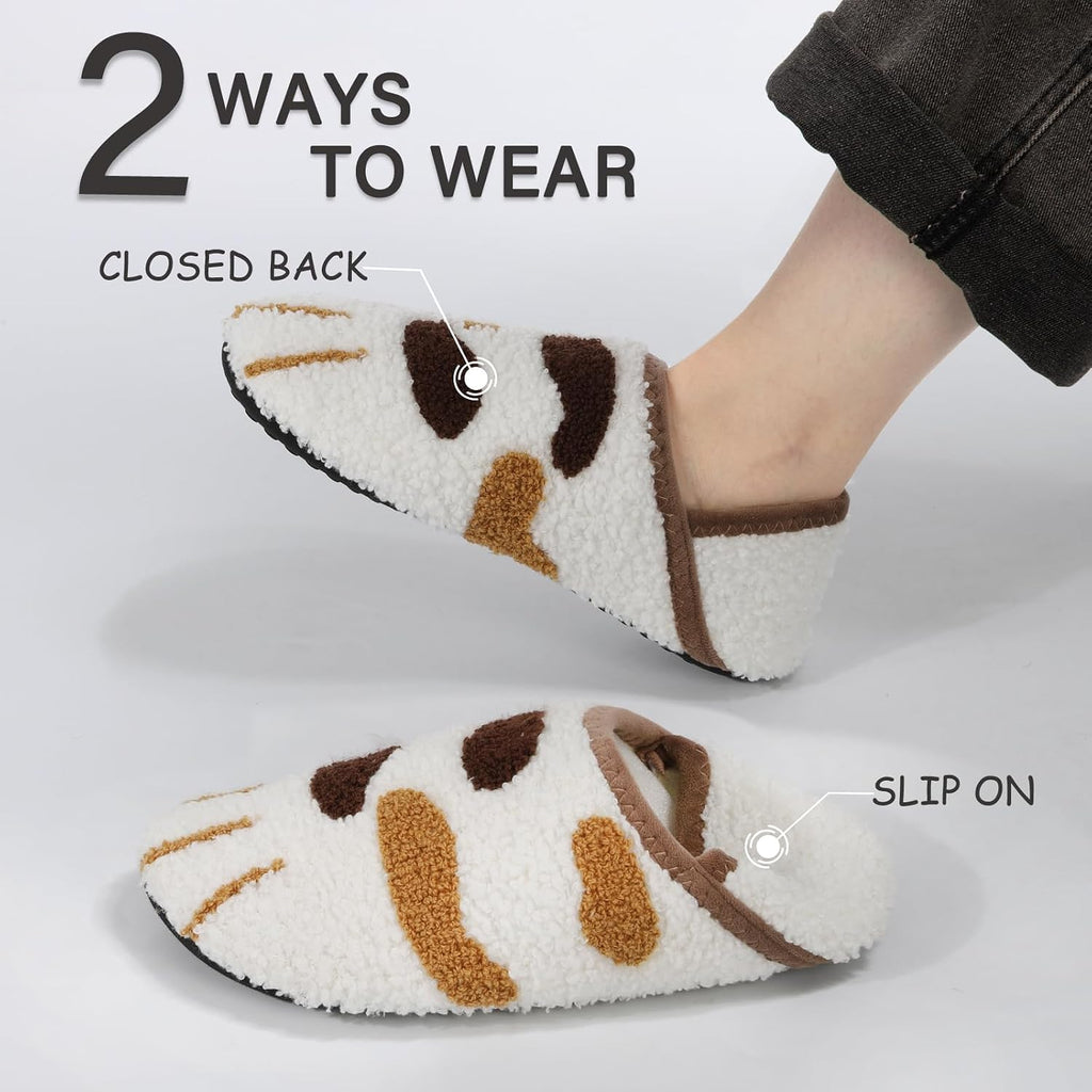 House Slippers for Women Men Indoor Barefoot House Shoes Soft Socks | Furry Slip on Cozy Comfy Flexible Machine Washable Home Bedroom Travel Hospital Yoga Gifts for Mom Grandma