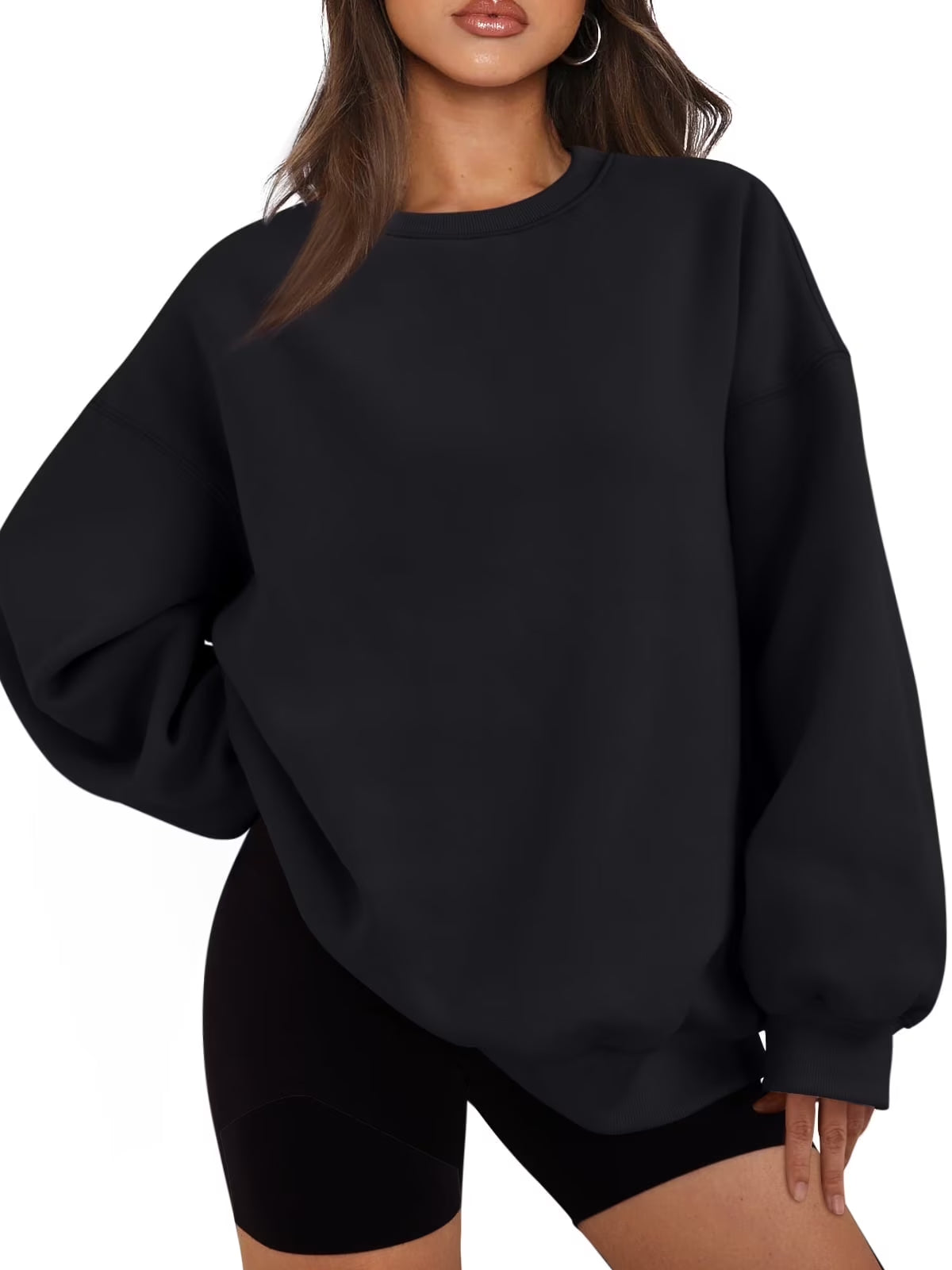 Oversized Sweatshirts for Women Crewneck Y2K Hoodies Sweaters Casual Tops Comfy Fall Fashion Pullover Outfits Winter Clothes