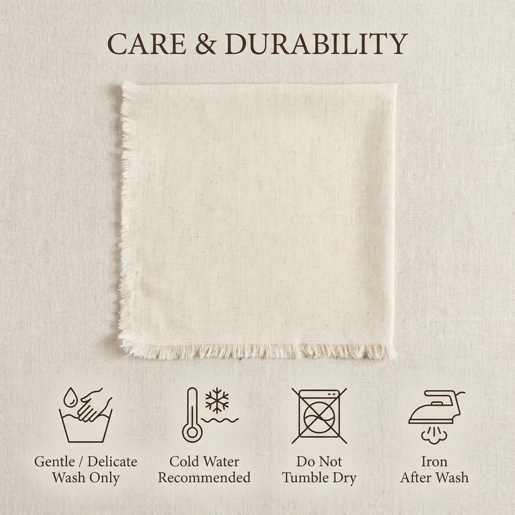 Cloth Napkins Set of 12, 18X18 Inch Cotton Linen Dinner Napkins | Cotton Linen Blend Napkins, Machine Wash on Gentle Cycle, Economy Pack, Multi Purpose Use, Premium Quality