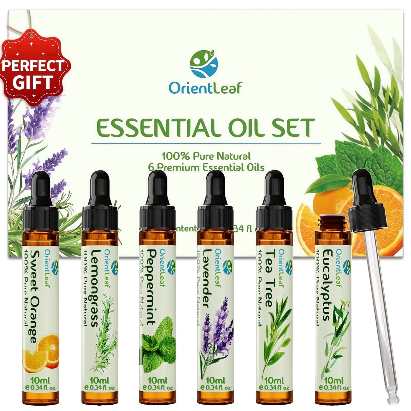 Essential Oil Set, 100% Pure Natural Aromatherapy Essential Oils Set for Diffusers, Massage, Aromatherapy, Skin & Hair Care, Gifts Choice for Women