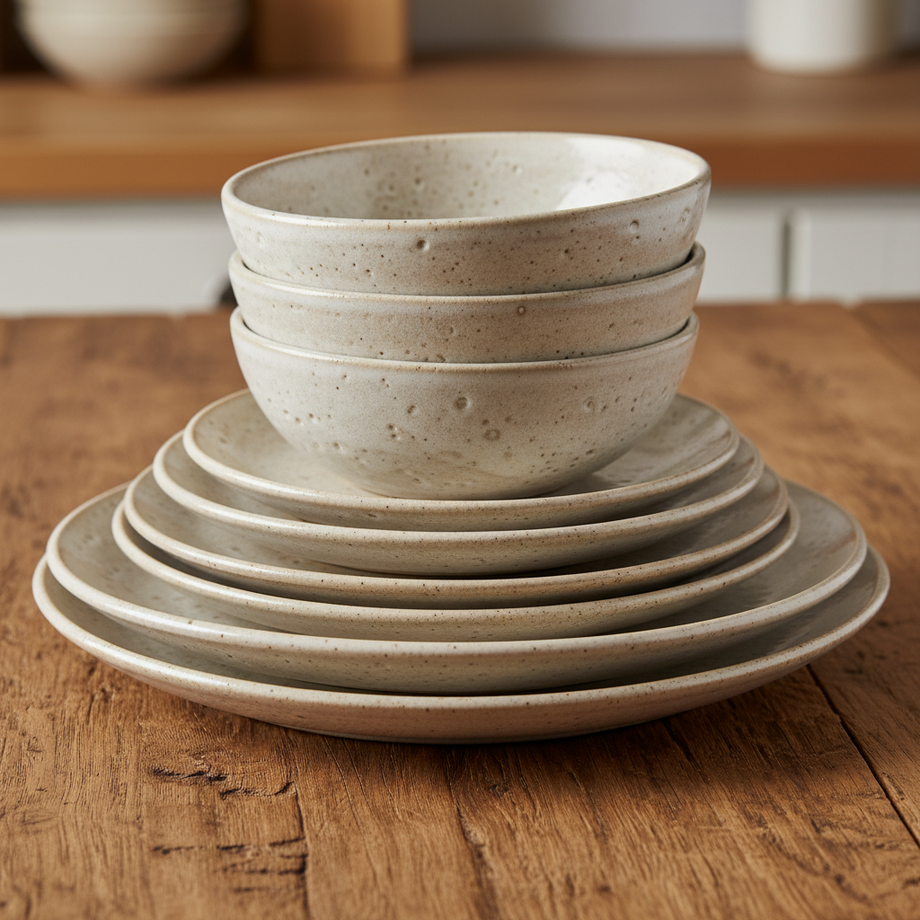 Milkyway stoneware stacked