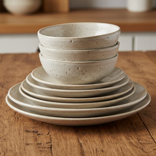 Milkyway stoneware stacked